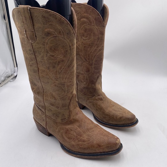Roper Shoes - Roper 09-021-1566-2024 Western Cowboy Boots Women 9 Brown Embroidered Point Toe